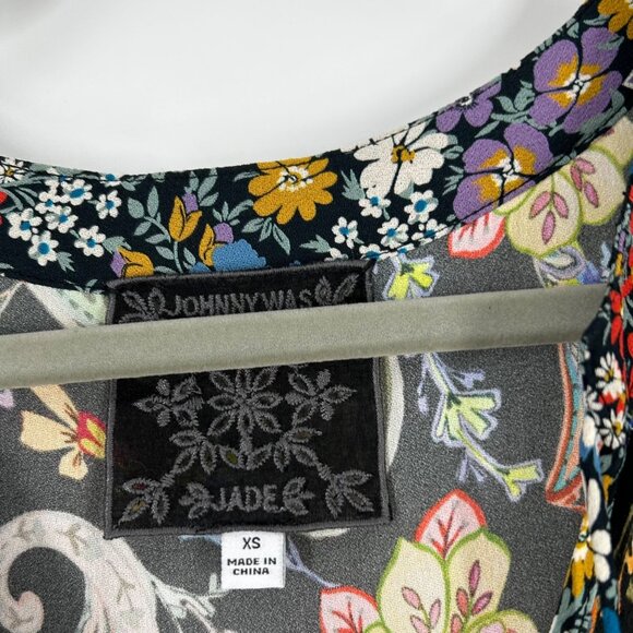 Johnny Was Jade Bryce Black Multi Paisley Maxi Dress - Picture 8 of 9